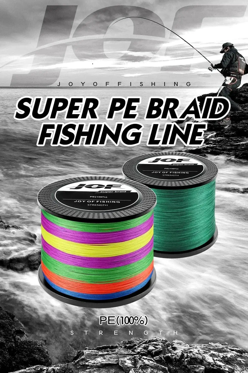 China China JOF 4 Strands Braided Fishing Line Multifilament 300M Carp Fishing 10-82lb Japanese Braided Wire Fishing Accessories Pe Line