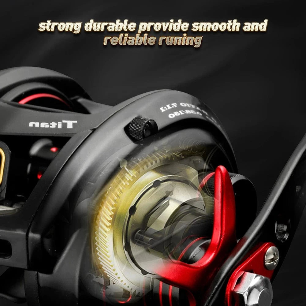 China China JOHNCOO Fishing reel MT200 Bait Casting Reel Big Game 13kg Max Drag jigging Fishing Reel 11+1 BB 7.1:1 Baitcasting reel