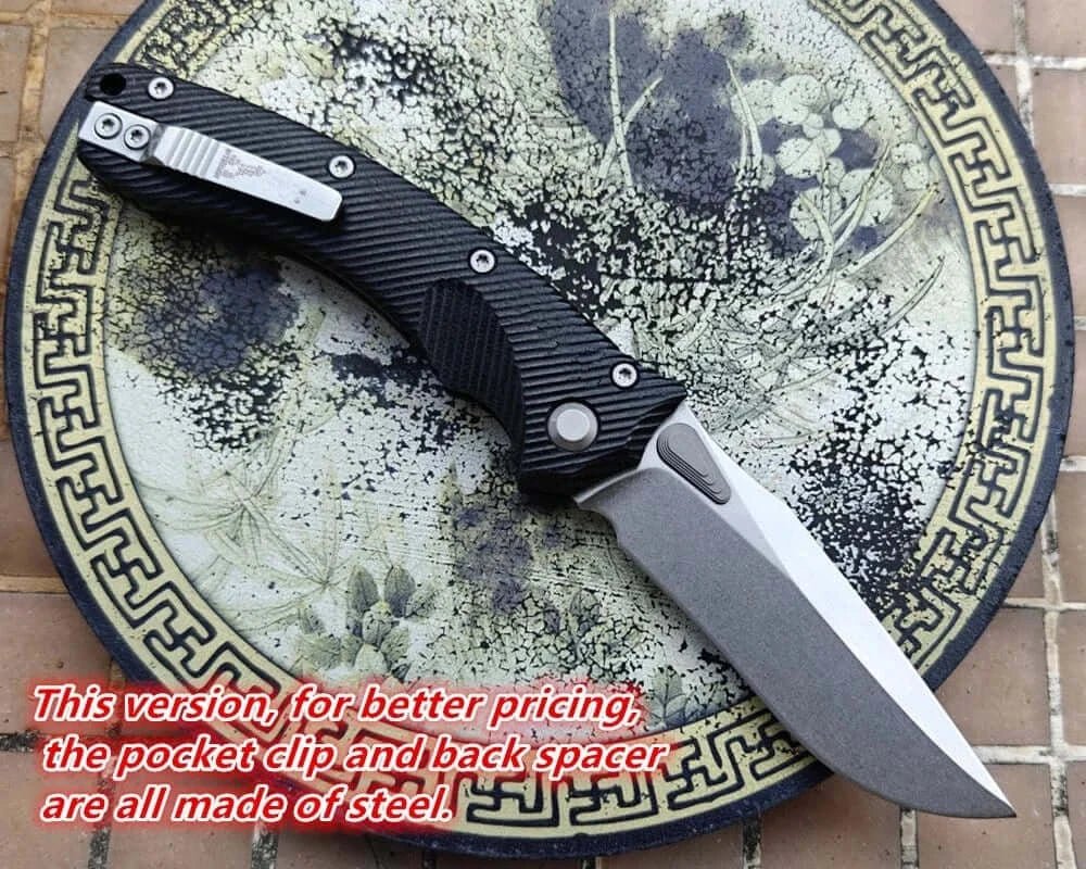 China China JUFULE New Amphibia Manual Carbon Fiber / G10 Ball Bearing Mark M390MK Blade Hunting Fish Outdoor EDC Tool Folding Camping Knife