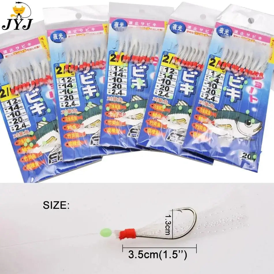 China China JYJ 10 hooks Sabiki rig for mackerel,sardine,red-eye herring ,maasbanker and shad ,deep water sabiki vertical lure hook