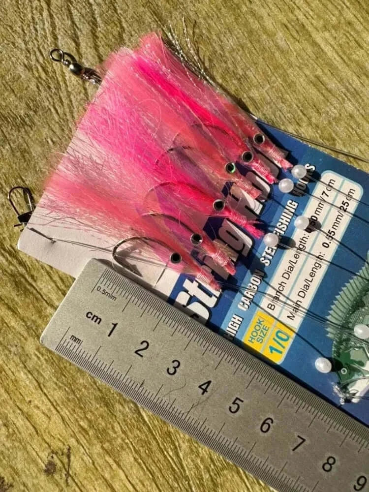 China China JYJ 10packs artificial fish skin sabiki lure carp fishing baits rainbow color fish skin sabiki fake bait for Spanish mackerel