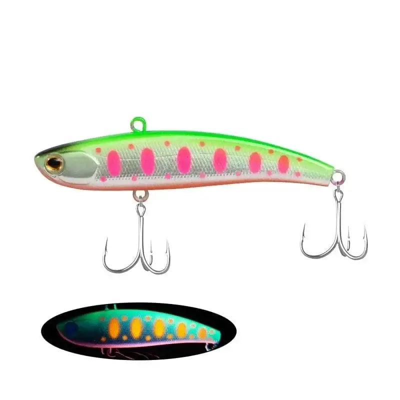 China China K / 90mm-22g Ima Rattin fishing lure 2024 Koume 90 winter ice Fishing VIB Lure 80/90mm 22g Rattlin Bait Sinking Spinning Swimbait Japan Hook