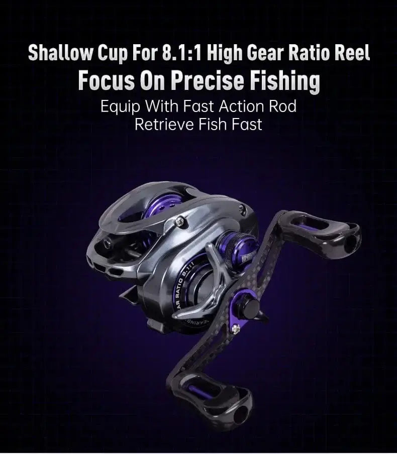 China China Kingdom Baitcasting Fishing Reel 135g Ultra Light Spool Bait 7.1:1 8.1:1 4kg Micro Monster Shallow Spool Light Game Coil