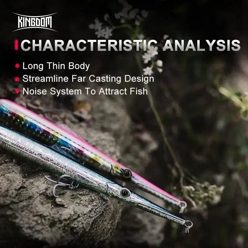 China China Kingdom Sinking Floating Fishing Lures Pencil Hard Wobblers Artificial Baits 11g 13g 30g 40g Fishing Accessories Saltwater Lures