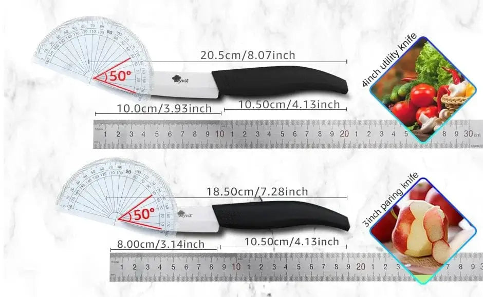 China China Kitchen Ceramic Knife Set 3 4 5 6 Inch Chef Knives with Sheaths White Zirconia Blade Sharp Rustproof Baby Food Vegetable Cooking