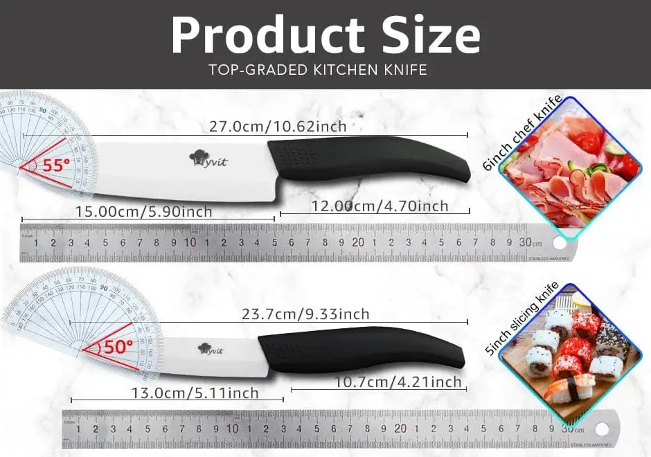 China China Kitchen Ceramic Knife Set 3 4 5 6 Inch Chef Knives with Sheaths White Zirconia Blade Sharp Rustproof Baby Food Vegetable Cooking