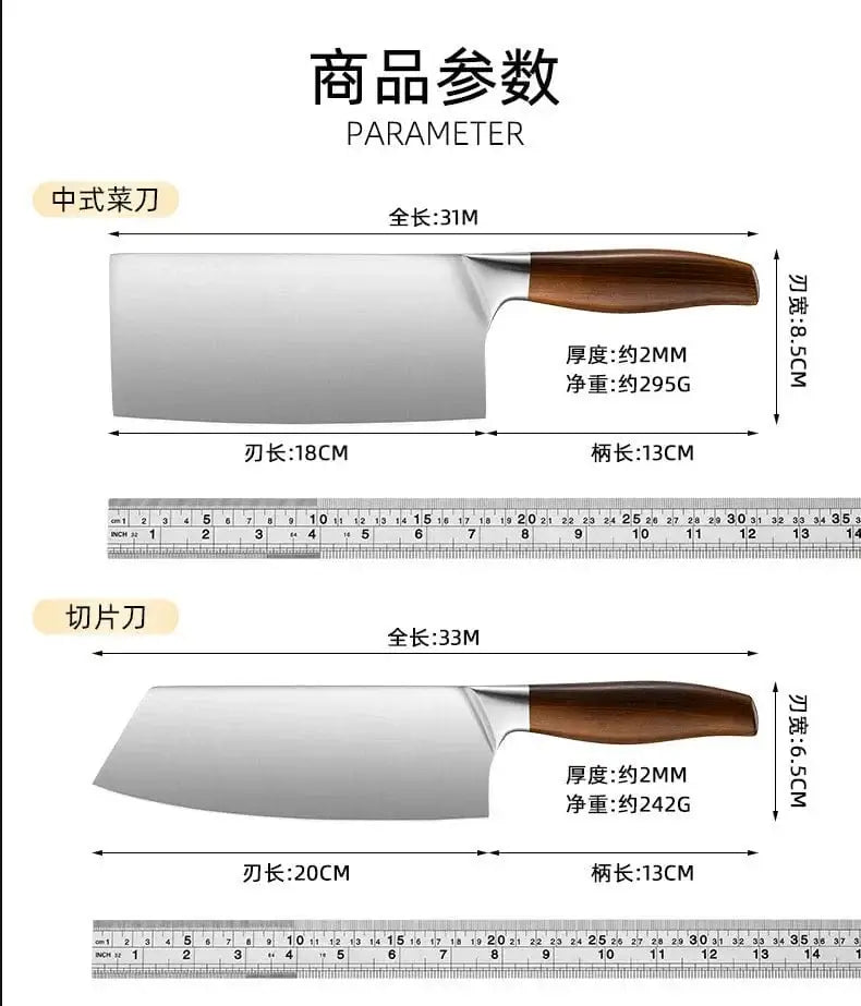 China China Kitchen Knife Stainless Steel Slicing Cleaver Japanese Chef Fish Cutting Vegetables Meat Cooking Knives Set Tools Kitchen Knives