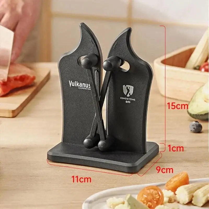 China China Knife Sharpener Household Multi-Functional Hand-Held Black Sharpening Stone Safe Sharpening Kitchen Tools Kitchen Supplies