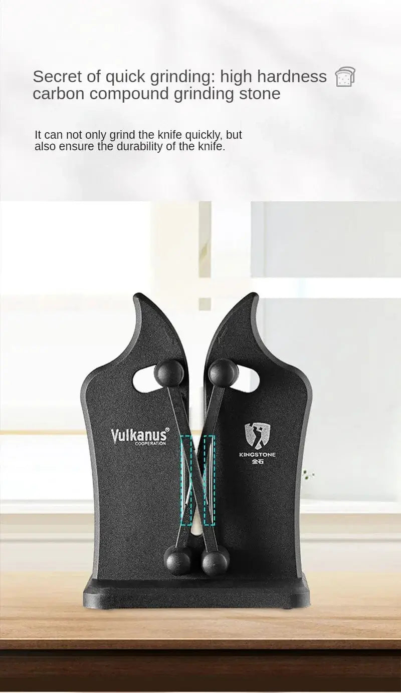 China China Knife Sharpener Household Multi-Functional Hand-Held Black Sharpening Stone Safe Sharpening Kitchen Tools Kitchen Supplies