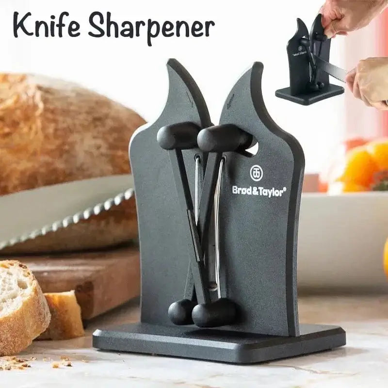 China China Knife Sharpener Household Multi-Functional Hand-Held Black Sharpening Stone Safe Sharpening Kitchen Tools Kitchen Supplies