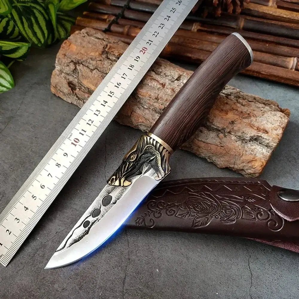 China China knife with cover Kitchen Boning Knives Handmade Forged Butcher Cooking Knife Meat Cleaver Chopping Vegetables Stainless Steel Chef Cutting Knife