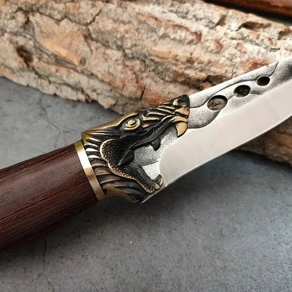 China China knife with cover Kitchen Boning Knives Handmade Forged Butcher Cooking Knife Meat Cleaver Chopping Vegetables Stainless Steel Chef Cutting Knife