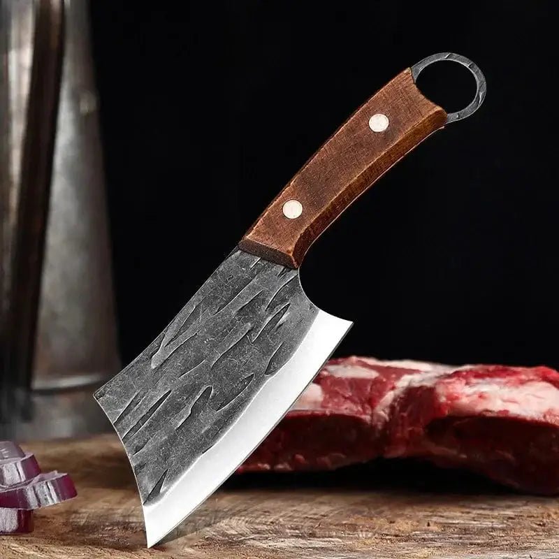 China China Knife Wood Handle Cleaver Knife Slicing Fish Meat Vegetable Kitchen Knives Stainless Steel Wood Handle Boning Butcher Knife Chef Cooking Tools
