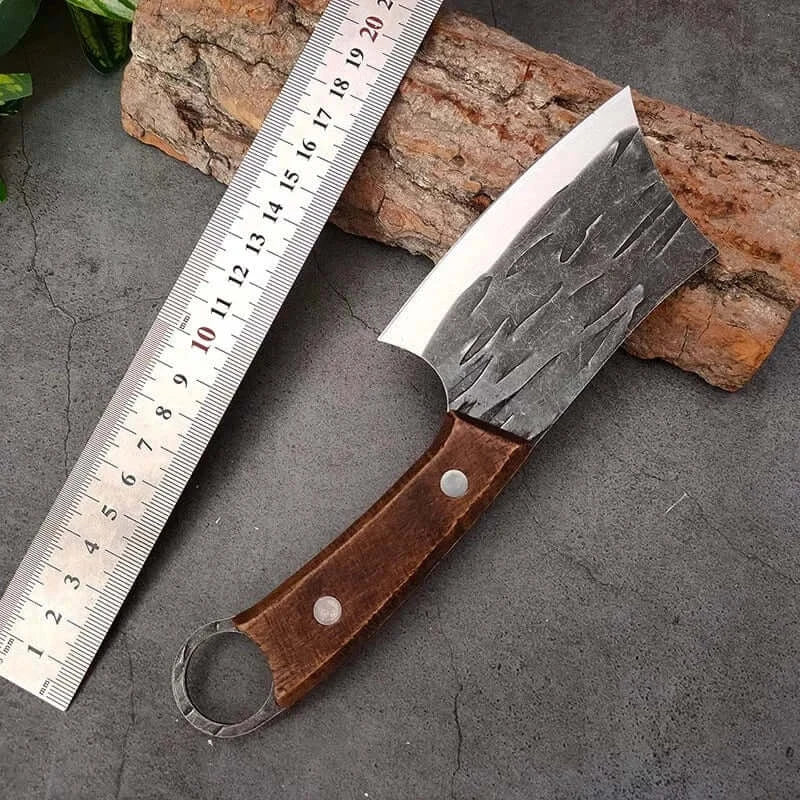 China China Knife Wood Handle Cleaver Knife Slicing Fish Meat Vegetable Kitchen Knives Stainless Steel Wood Handle Boning Butcher Knife Chef Cooking Tools
