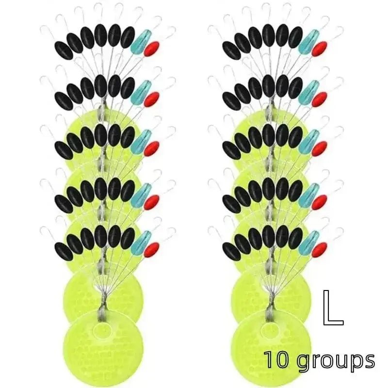 China China L Color Beans 60pcs 10 Group Resistance Space Beans Stopper Not To Hurt The Line Vertical Beans Carp Fishing Tackle Accessories