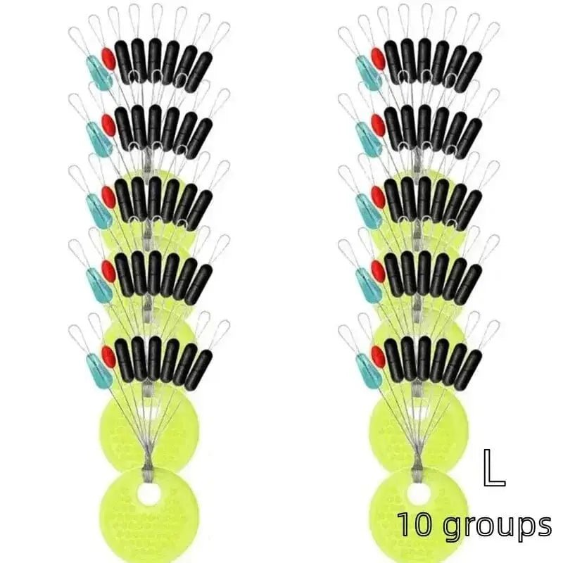 China China L Color Cylinder 60pcs 10 Group Resistance Space Beans Stopper Not To Hurt The Line Vertical Beans Carp Fishing Tackle Accessories