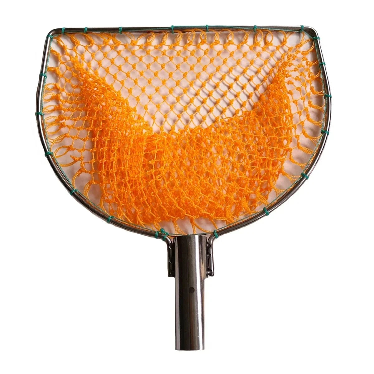 China China Landing Net for Fihsing Replace Head Flat Solid Stainless Steel Ring Light Depth Strong Nylon Net Fishing Accessory 25cm-40cm