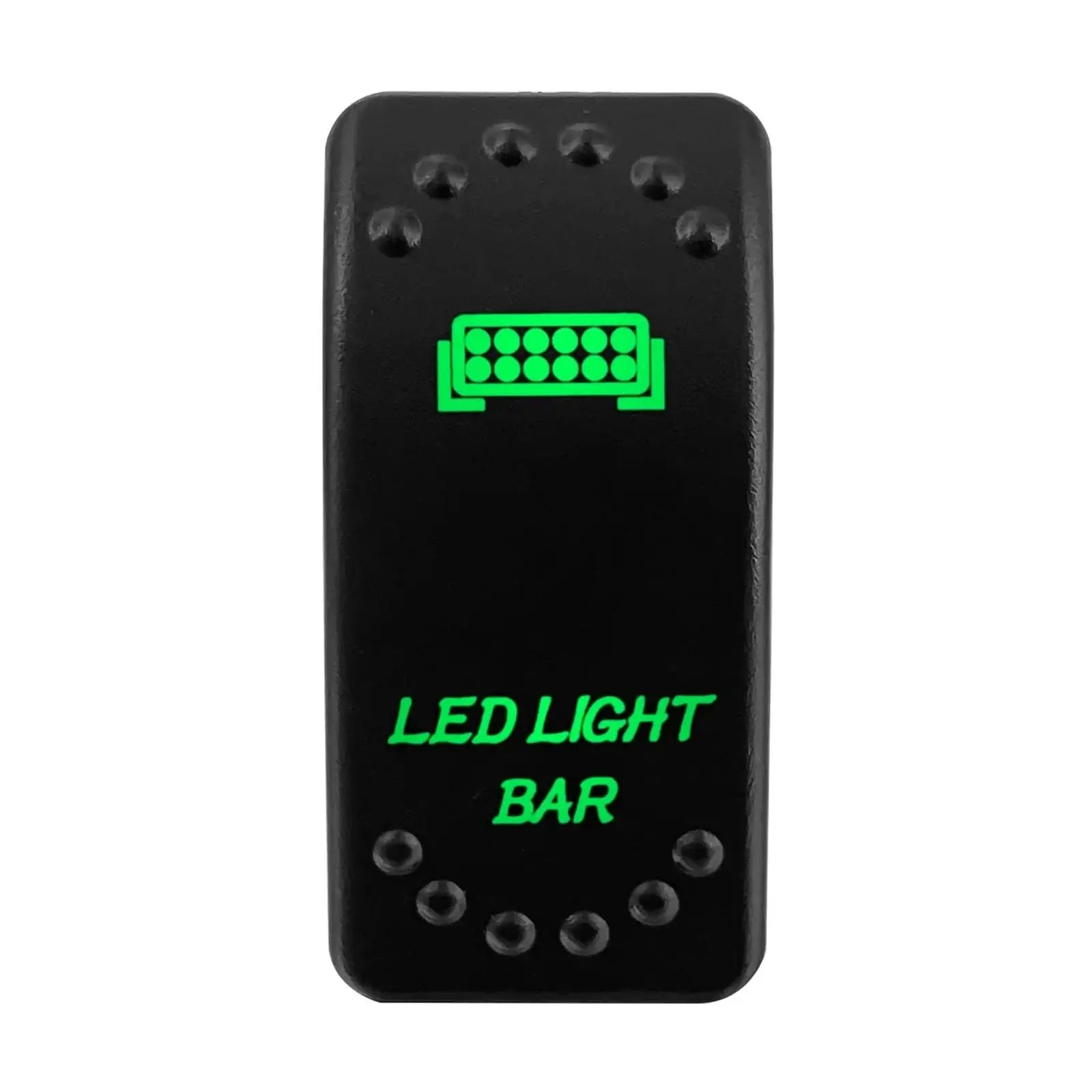 China China LED LIGHT BAR Waterproof Green Led Car Rocker Switch On Off 12V 20A Washer Wiper Momentary Toggle Switch For Marine Boat ATV RZR RV Autosteer