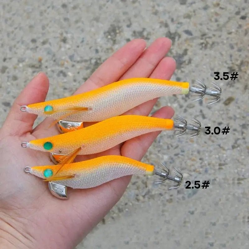 China China LETOYO 2.5-3.5# squid bait Luminous squid Jig Fishing Lure Artificial bait For Webfoot Octopus Cuttlefish sea fishing lure