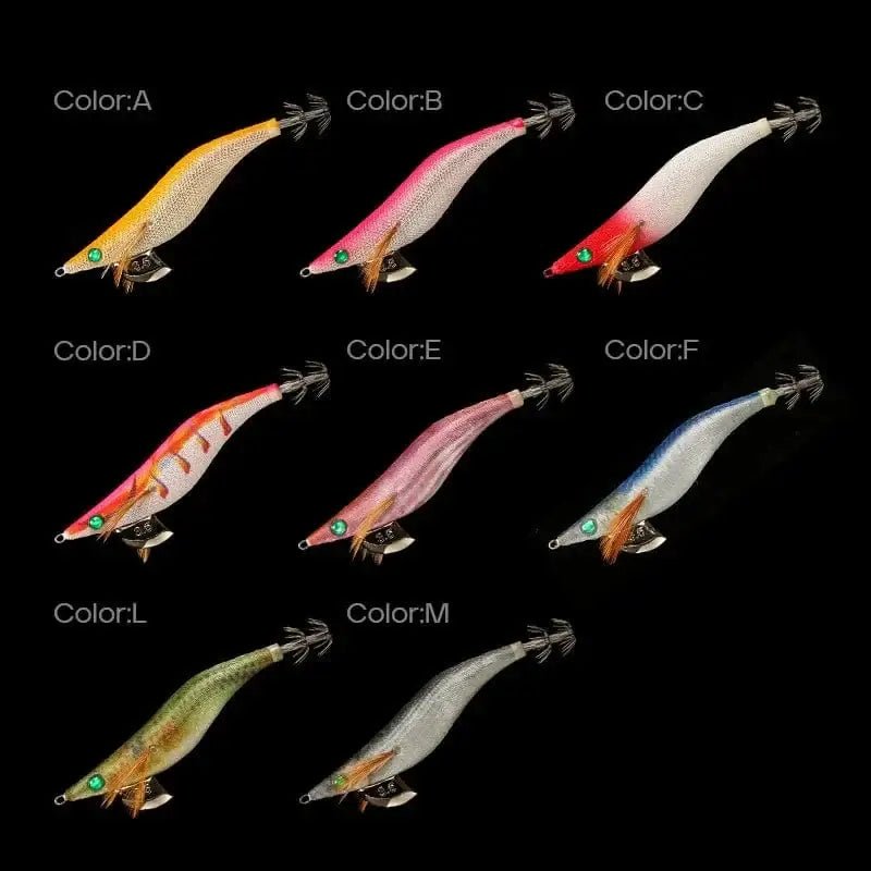 China China LETOYO 2.5-3.5# squid bait Luminous squid Jig Fishing Lure Artificial bait For Webfoot Octopus Cuttlefish sea fishing lure