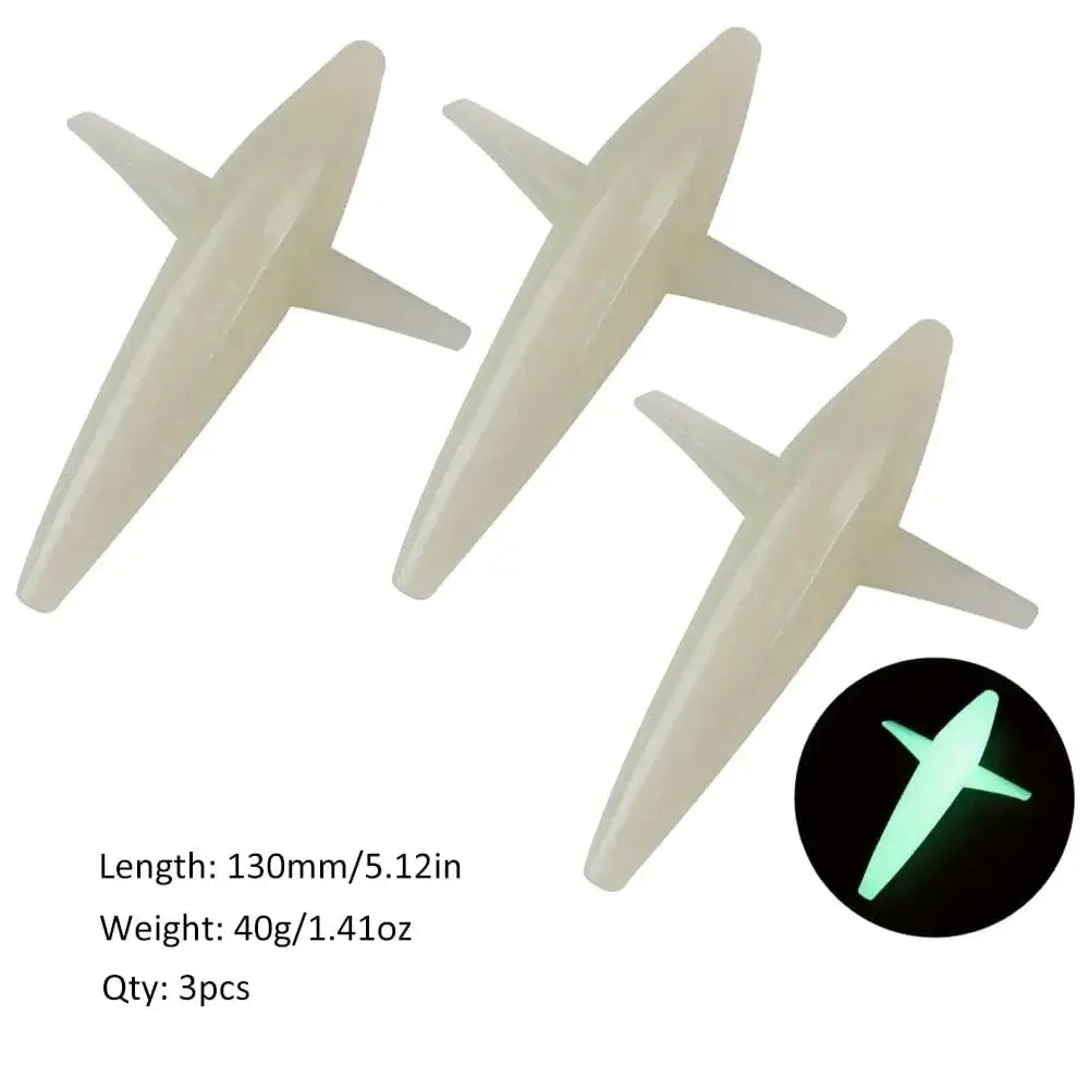 China China Luminious / 130mm 40g 3pcs 3pcs Bird Shaped Teaser 5" 40g Fishing Lure Floating PP Plastic Big Game Tuna Pesca Tolling Fishing Lure