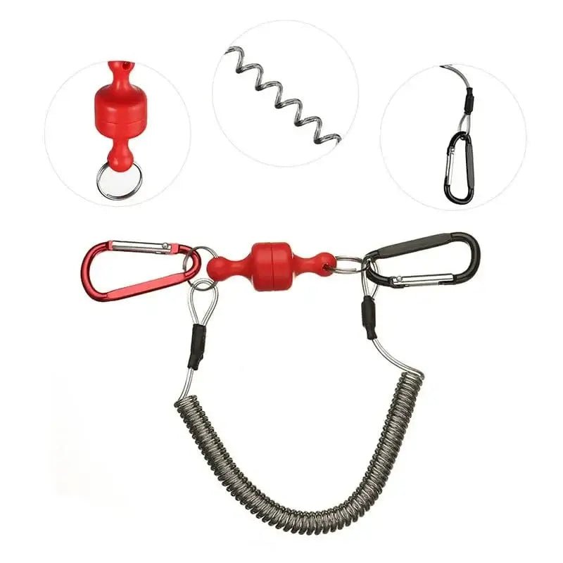 China China Magnetic fishing anti-loss rope carp fishing tools accessories Outdoor fishing goods quick-release strongagnetic portable buckle