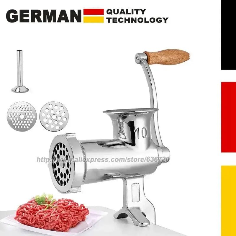 China China Manual Meat Grinder Stainless Steel Hand Crank Meat Grinding Machine Sausage Stuffer Filler Household Pork Mincer Sausage Maker
