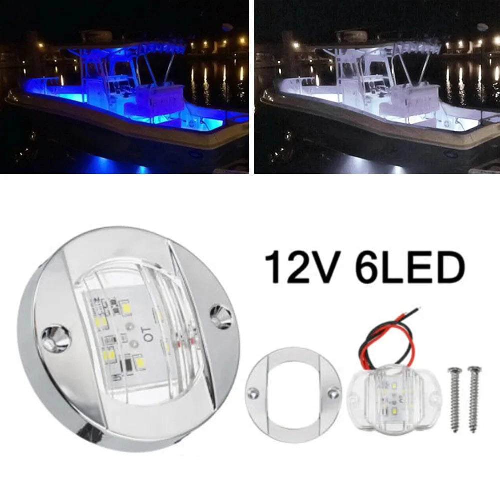 China China Marine Boat Round LED Stern Light 6Led 12V 2.2W 147LM IP67 Stern Anchor Navigation Light Stern Waterproof Boat Marine Lights