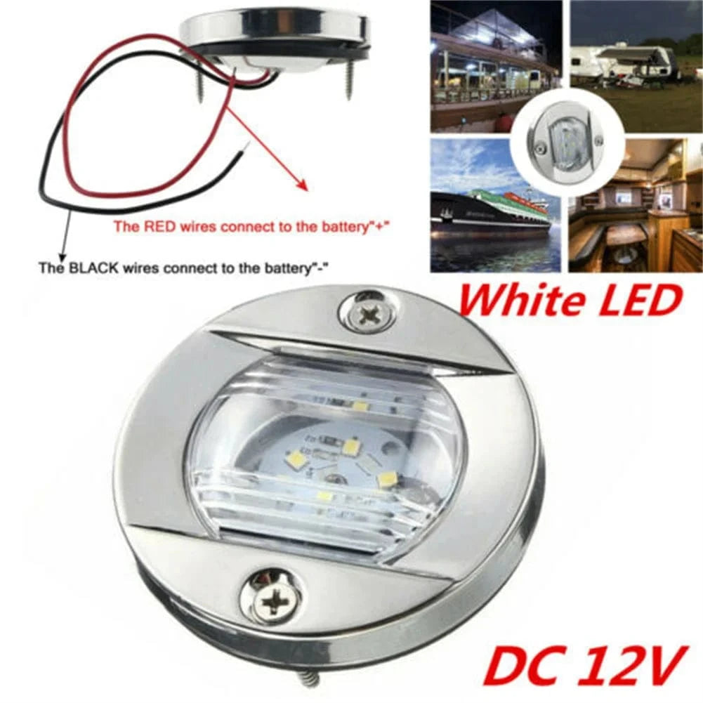 China China Marine Boat Round LED Stern Light 6Led 12V 2.2W 147LM IP67 Stern Anchor Navigation Light Stern Waterproof Boat Marine Lights