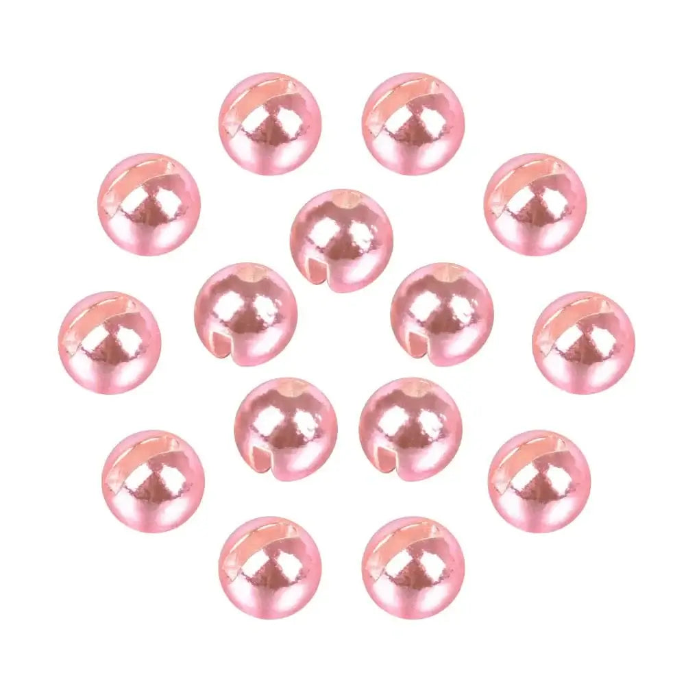 China China Metallic pink / 2.5mm Elite TG 50pcs Tungsten Slotted Beads 2.5mm-3.8mm Trout Panfish Hook Fly Tying Bead Material Multi-Color Fly Fishing Tackel