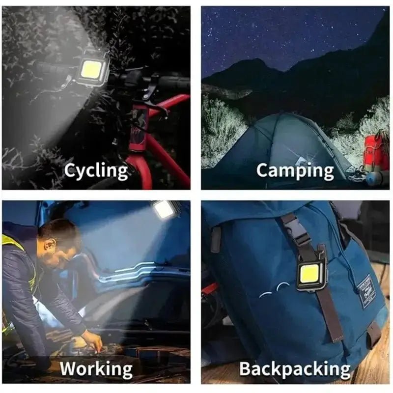 China China Mini LED Flashlight Keychain Aluminium Alloy Portable COB Camping Lamps USB Charging Work Lights Outdoor Fishing Hiking Lanterna