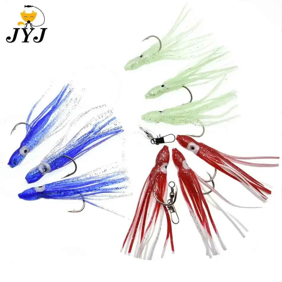 China China mix Artificial 6 bags srtificial octopus sabiki rigs bait , fishing snapper rigs , Sea Grouper pink sailfish lure bottom bait