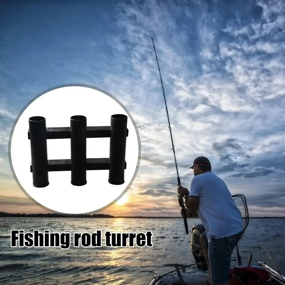 China China Mount Rod Holder 3 Link Tube Fishing Pole Holder Quick Release for Boat Marine Firmly Install Portable Kayak Yacht Tackle