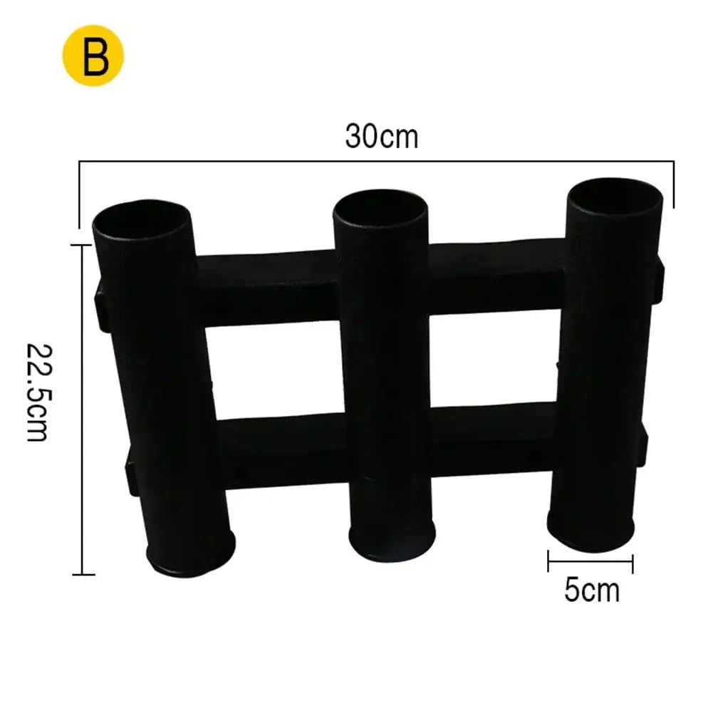 China China Mount Rod Holder 3 Link Tube Fishing Pole Holder Quick Release for Boat Marine Firmly Install Portable Kayak Yacht Tackle