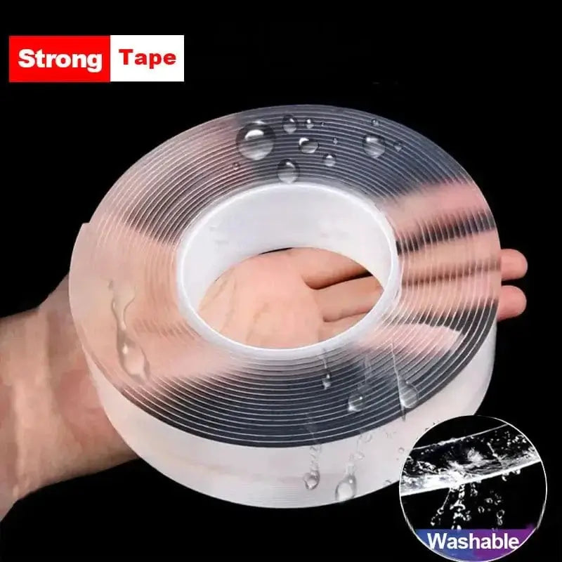 China China Nano Tape Super Strong Double-Sided Adhesive Tape Transparent Reusable Waterproof Tapes Heat Resistance Bathroom Home Decoration