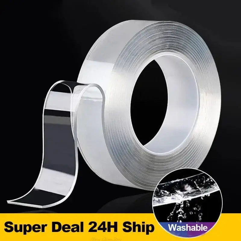 China China Nano Tape Super Strong Double-Sided Adhesive Tape Transparent Reusable Waterproof Tapes Heat Resistance Bathroom Home Decoration