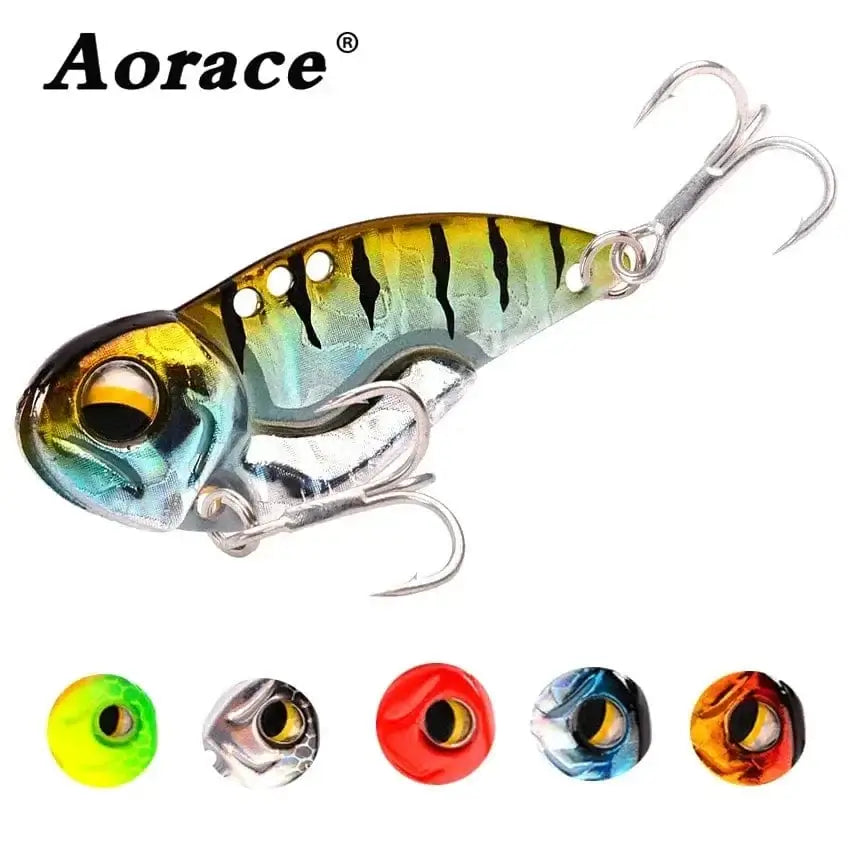 China China New 7/10/14/20g 3D EyesMetal Vib Blade Lure Sinking Vibration Baits Artificial Vibe for Bass Pike Perch Fishing 6 Colors