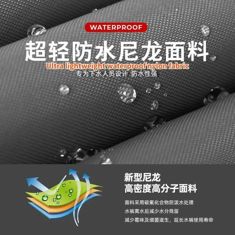 China China New Waist Length Nylon Thickened Half Body Rice Transplanting Water Wading Pants Fishing Shorts Rain Pants Fishing Suit