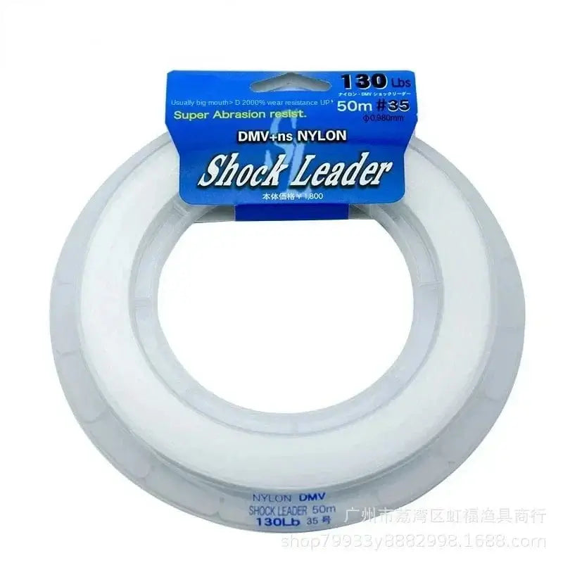 China China No. 6 (20 lbs) New JAPAN Original 50M Nylon Saltwater High Stength Jigging/Popping Leader Fishing Line #7--#60 Tuna Bass for Fishing Reel