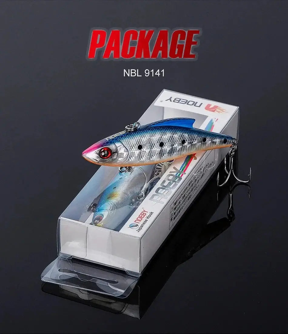 China China Noeby 3pcs VIB Fishing Lure 90mm 33g Rattling Variable Sinking Bait Wobblers Seawater Crankbait Pike Winter Fishing Tackle