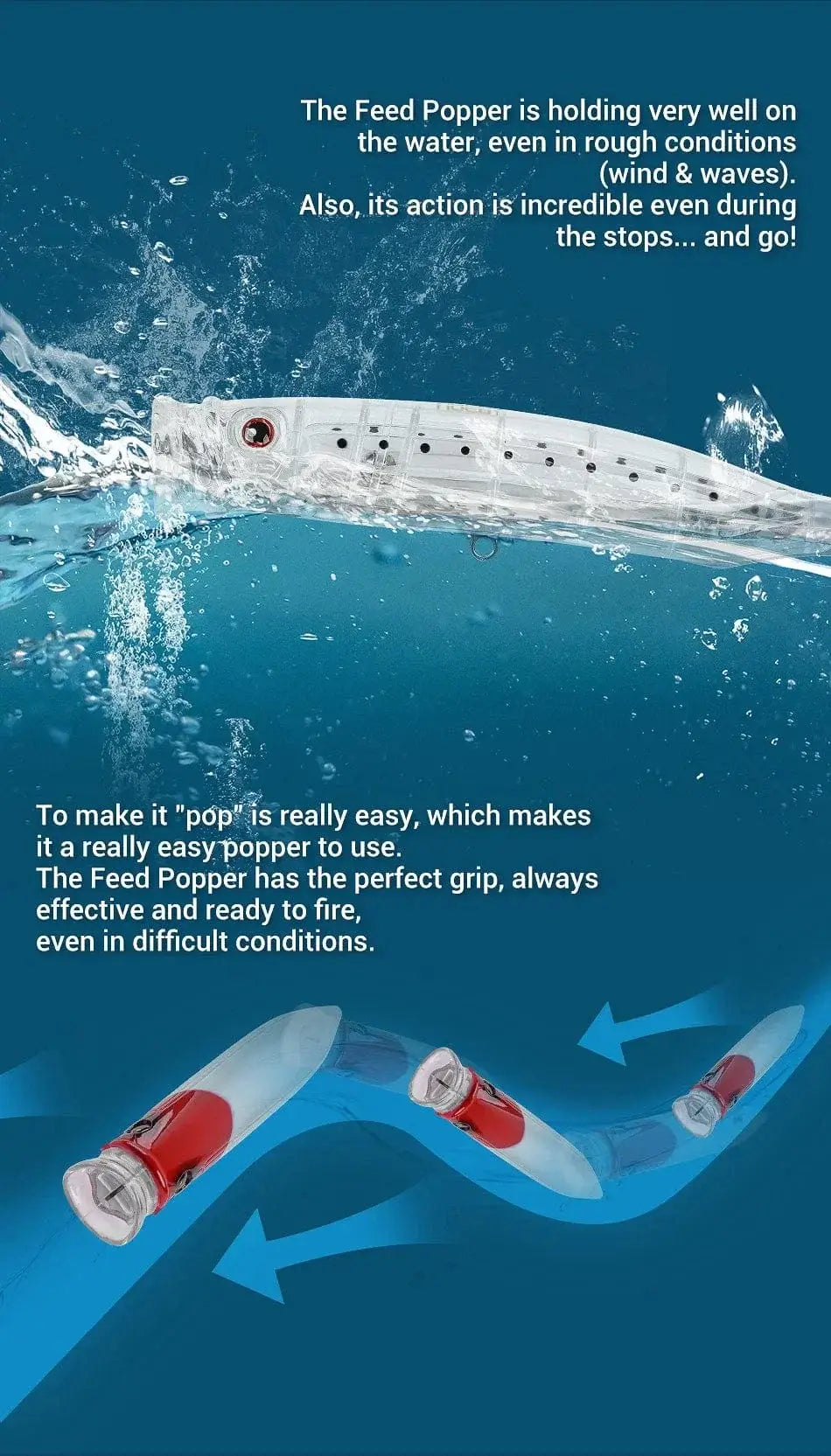 China China Noeby Feed Popper 175mm 73g Fishing Lures Topwater Popper Wobbler Artificial Hard Bait for Tuna Big Game Amberjack Fishing Lures