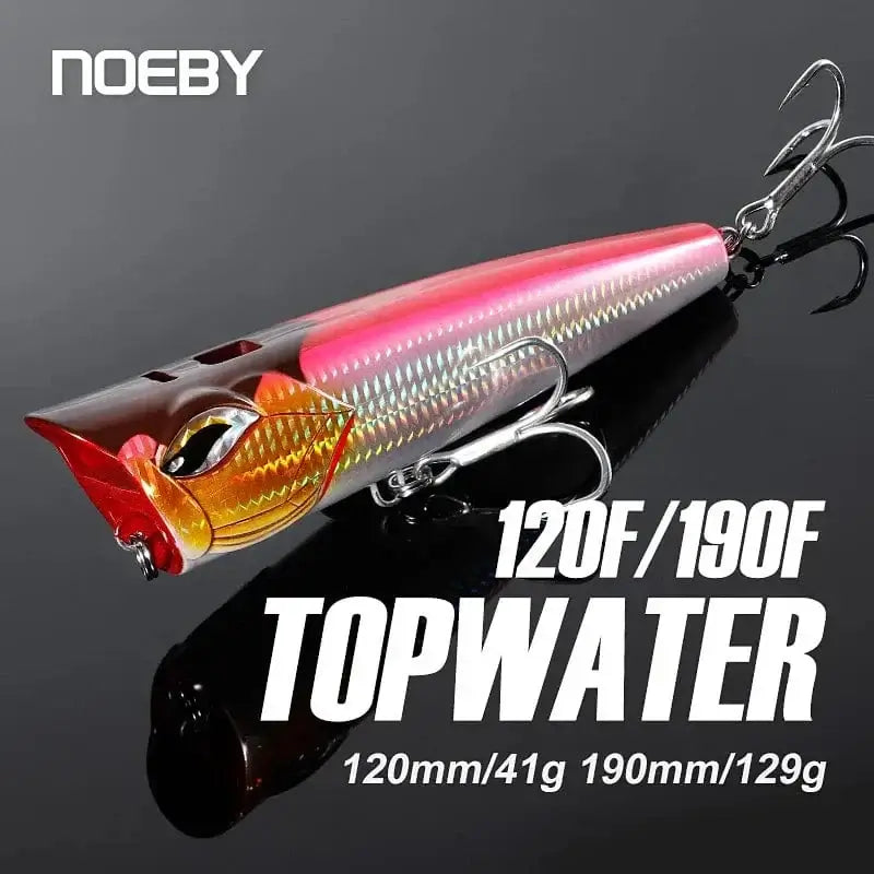 China China NOEBY Popper Fishing Lures 120mm 41g 190mm 129g Topwater Bubble Baits Jet Popper Wobblers for GT Tuna Big Game Fishing Lure