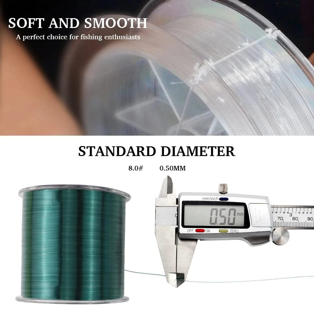 China China Nylon Fishing Line Japanese Super Strong Monofilament Main Line 500m 0.168mm 0.5mm 2.5mm 4.4- 28.6LB Fishing Cord for Saltwater