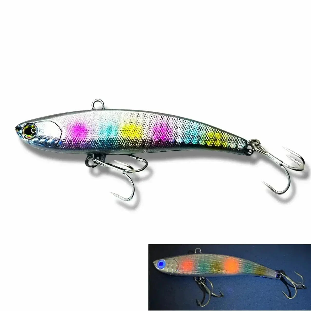 China China O / 60mm-10g Ima Rattin fishing lure 2024 Koume 90 winter ice Fishing VIB Lure 80/90mm 22g Rattlin Bait Sinking Spinning Swimbait Japan Hook