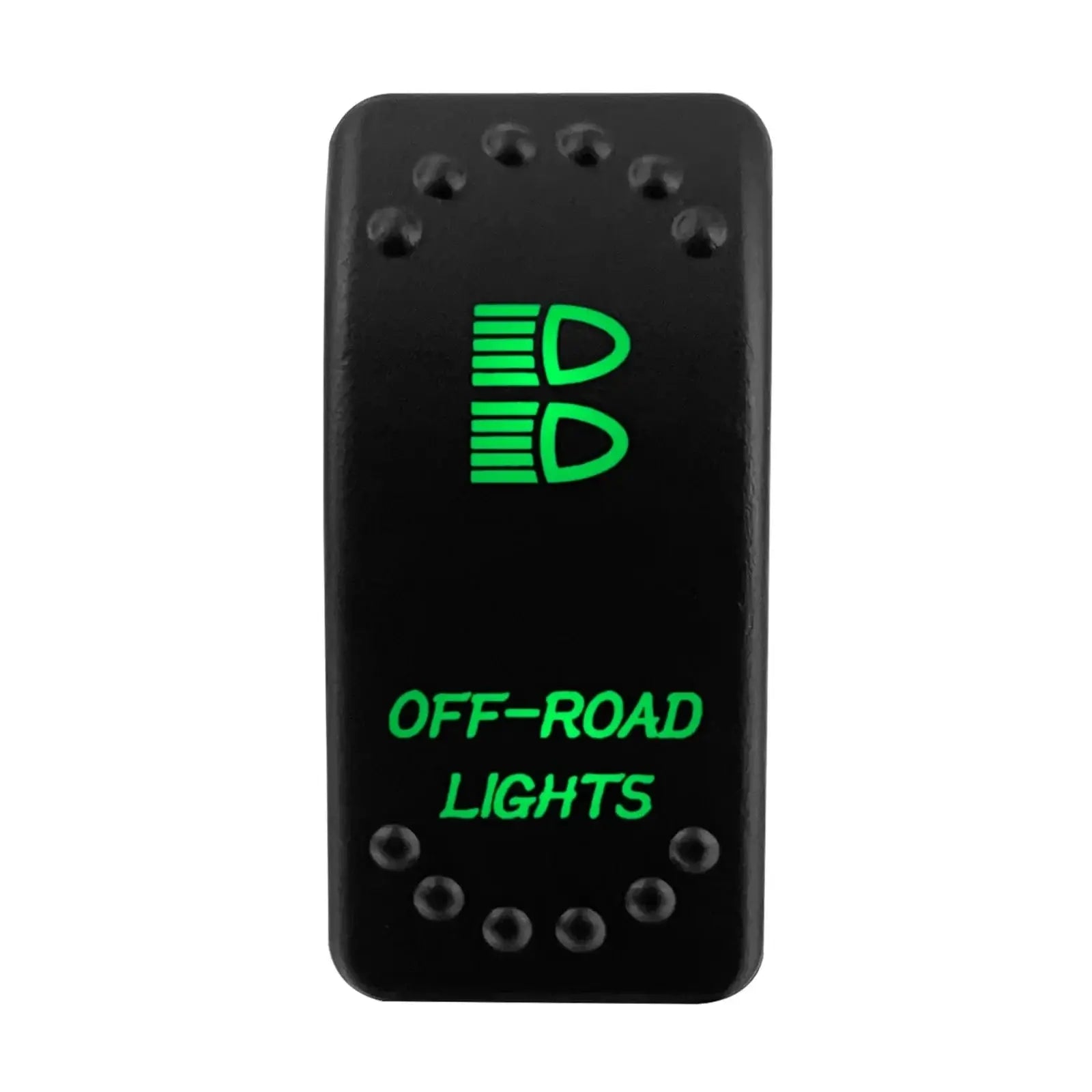 China China OFF ROAD LIGHTS Waterproof Green Led Car Rocker Switch On Off 12V 20A Washer Wiper Momentary Toggle Switch For Marine Boat ATV RZR RV Autosteer