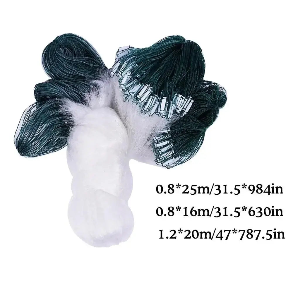 China China One Layer Fishing Net Single Mesh Nylon Float Accessories Fishing Gill Net Hand Monofilament Casting Trap Net Fishi W8U8