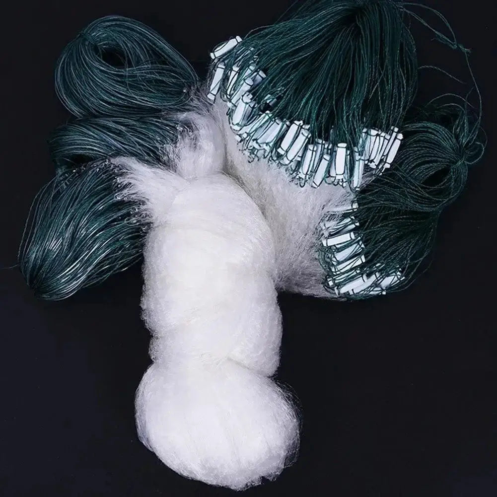 China China One Layer Fishing Net Single Mesh Nylon Float Accessories Fishing Gill Net Hand Monofilament Casting Trap Net Fishi W8U8