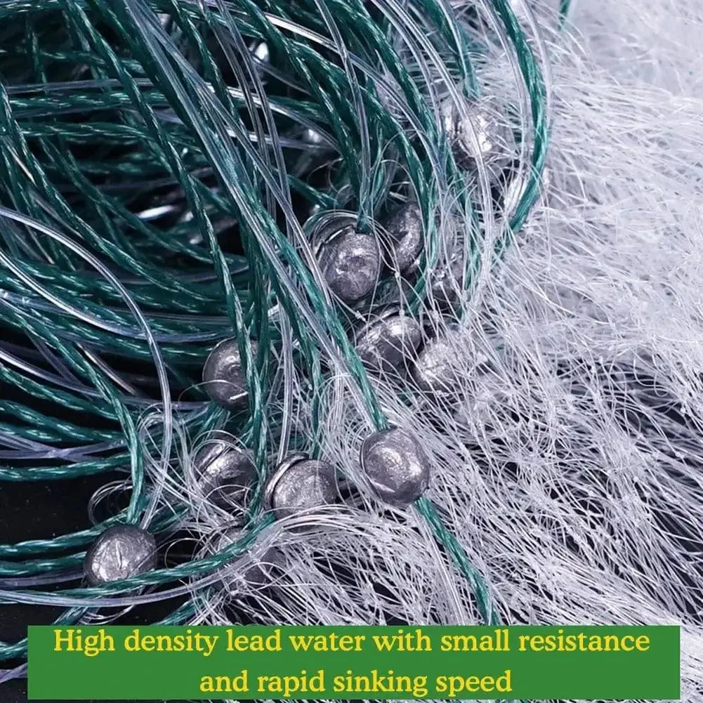 China China One Layer Fishing Net Single Mesh Nylon Float Accessories Fishing Gill Net Hand Monofilament Casting Trap Net Fishi W8U8