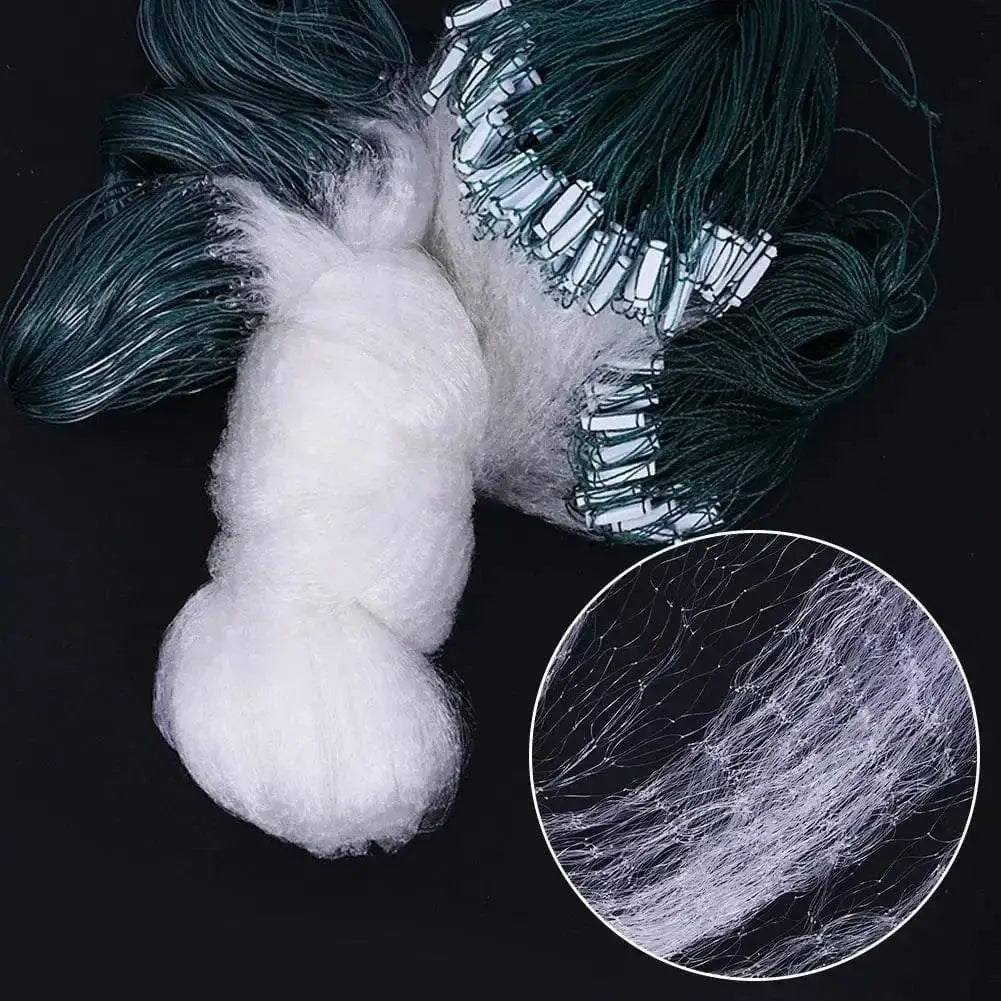 China China One Layer Fishing Net Single Mesh Nylon Float Accessories Fishing Gill Net Hand Monofilament Casting Trap Net Fishi W8U8