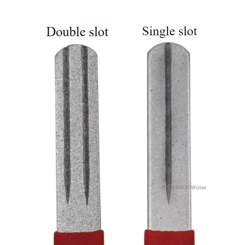 China China Portable Diamond Stone Fish Hook Diamond Sharpener Knife Sharpen Tools Hook Whetstone Keychain for Outdoor Fishing Accessories